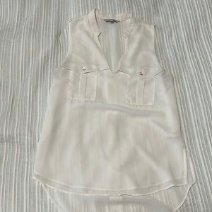 White size small sleeveless blouse